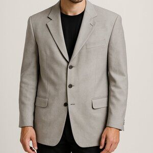 Vintage Y2K Minimalist Gray Blazer Brandini le Collezioni Robinsons May 46T